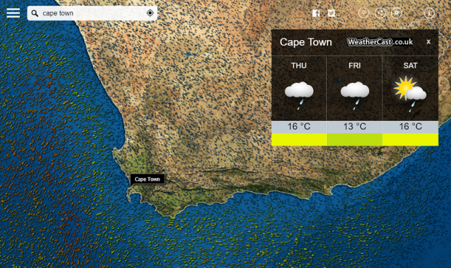 meteoearth cape town weather