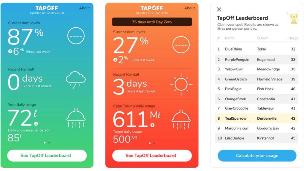 tapoff cape town water app ios