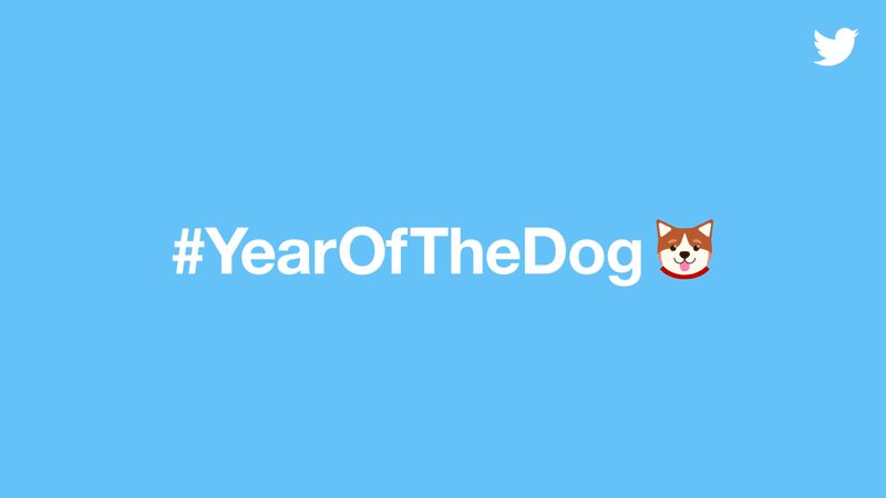 year of the dog twitter emoji