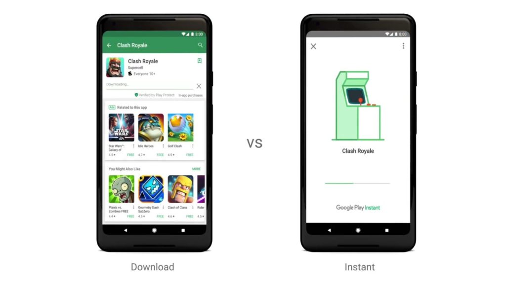 google play instant apps games