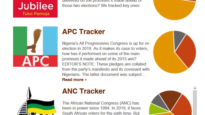 africa check promises tracker
