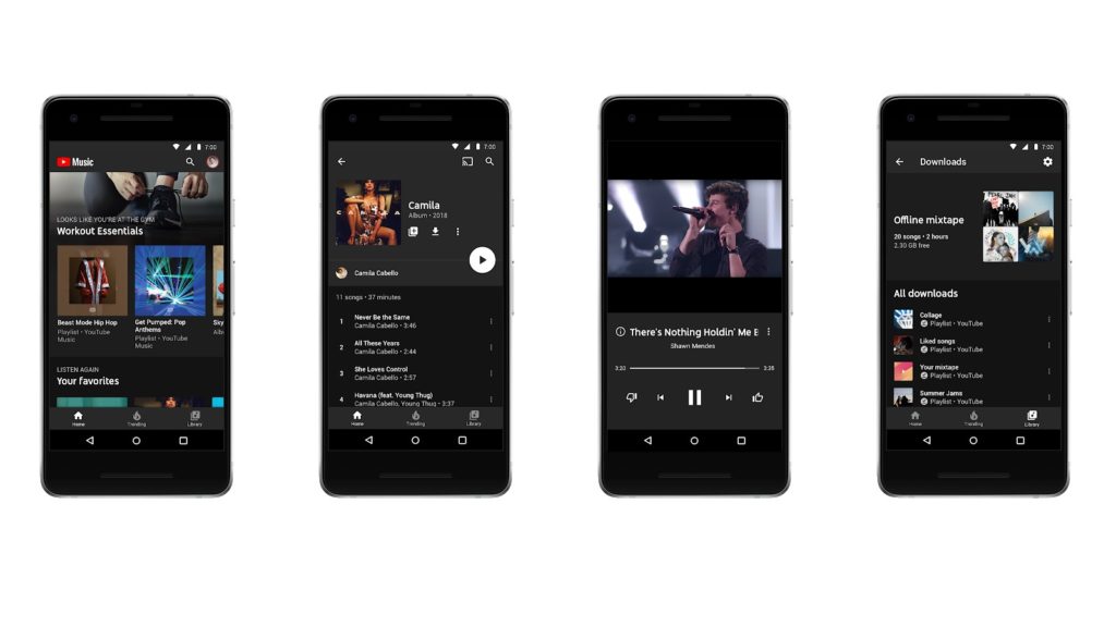 google youtube music app android