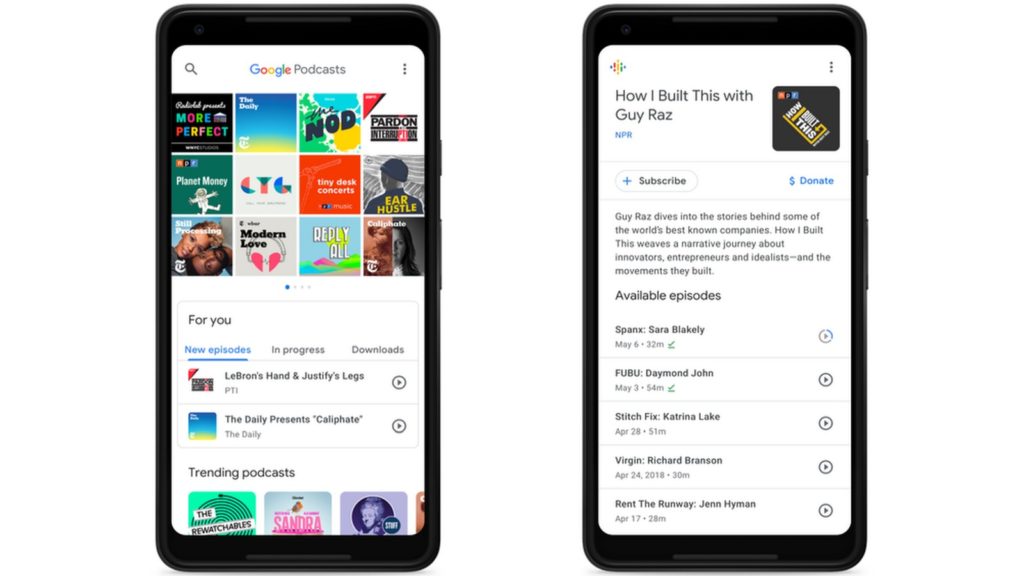 google podcasts feature