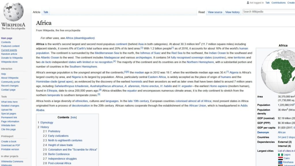 wikipedia africa wikimania 2018