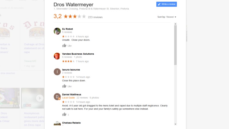 dros silverton reviews google