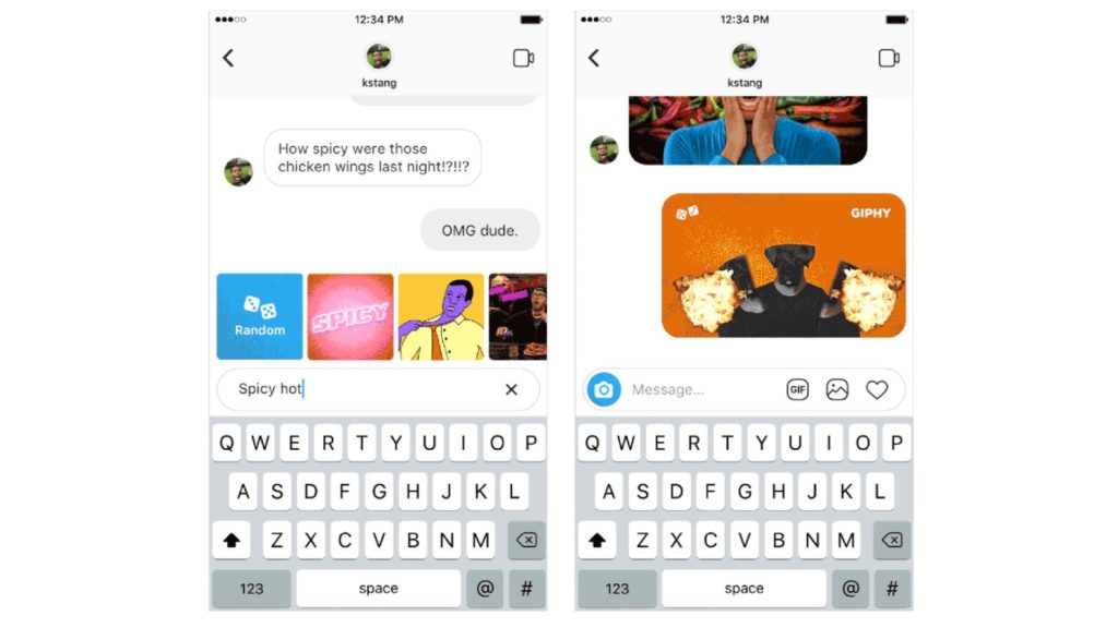 You can now DM friends GIFs on Instagram