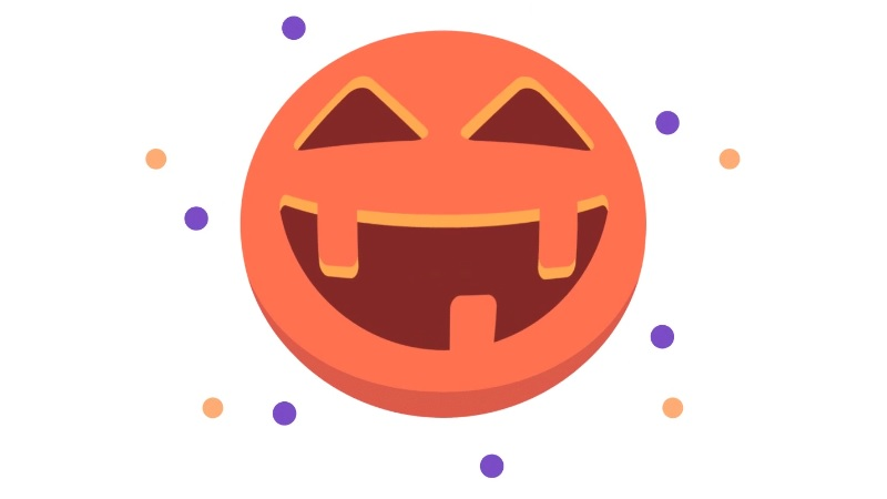 halloween twitter like button pumpkin