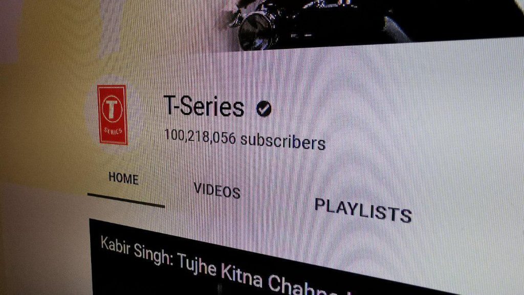 t-series youtube 100m subscribers