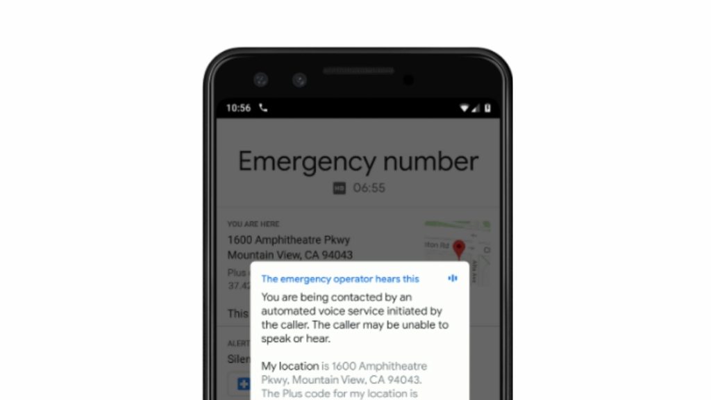 Google Phone emergency call