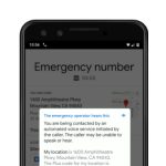 Google Phone emergency call