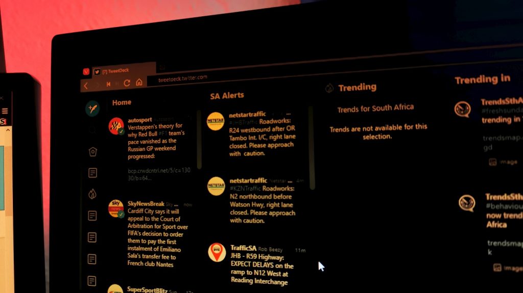 Twitter's Tweetdeck dashboard