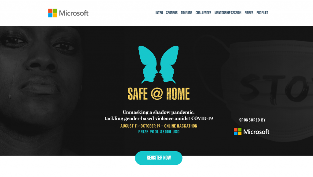 microsoft safe at home hackathon for abuse