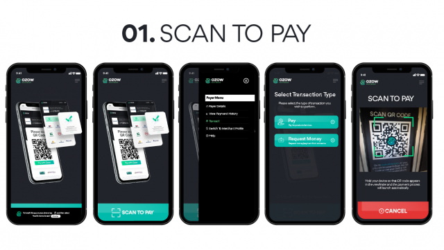 scan to pay Ozapp cardless payment app