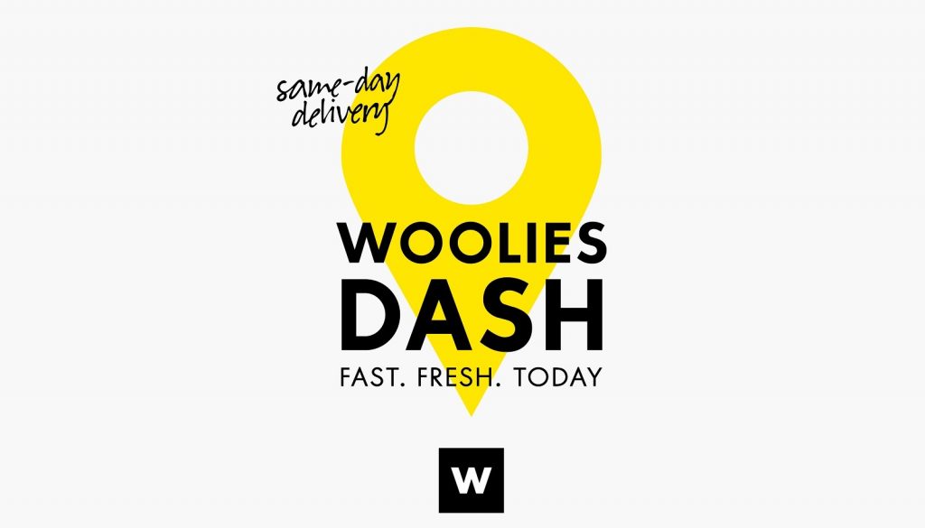 woolies dash same day grocery delivery app