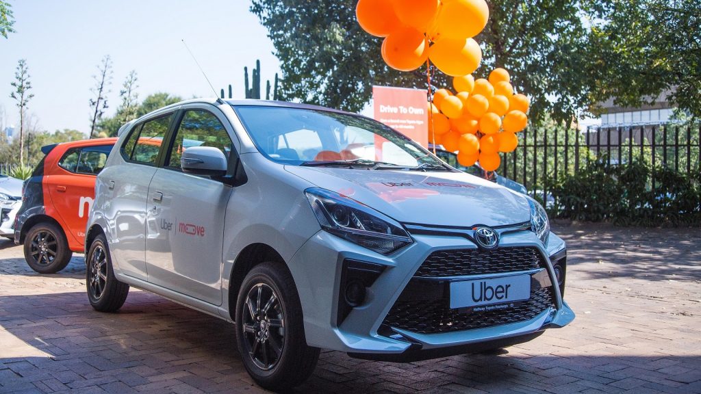 Uber Go Moove partnership Toyota Agyas South Africa