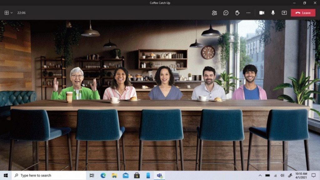 Microsoft Teams video conferencing personal features