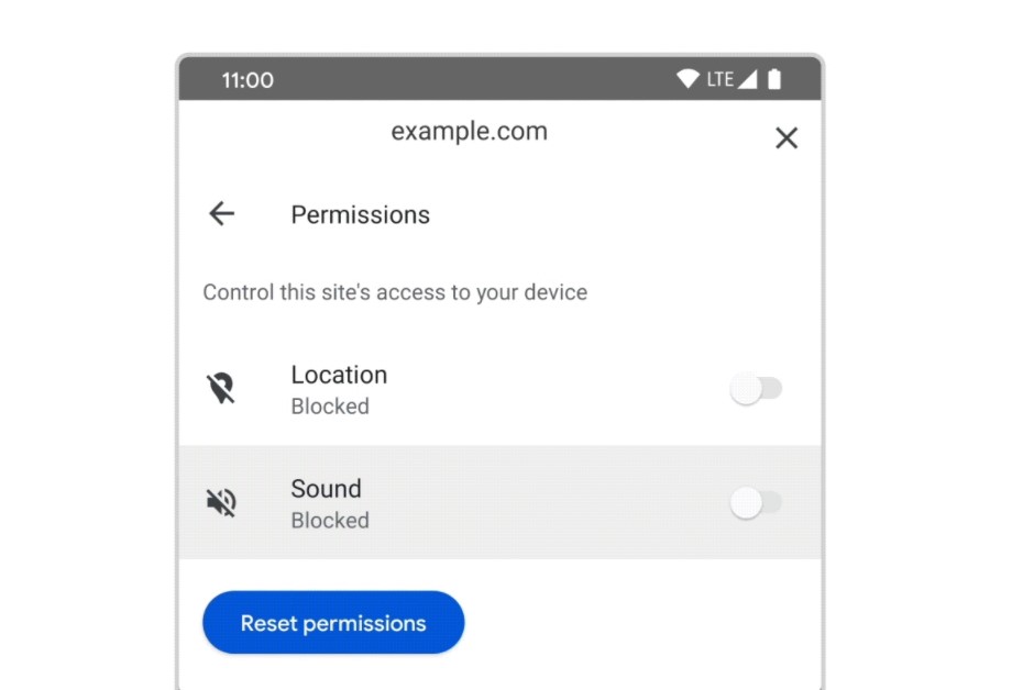 google chrome privacy permissions