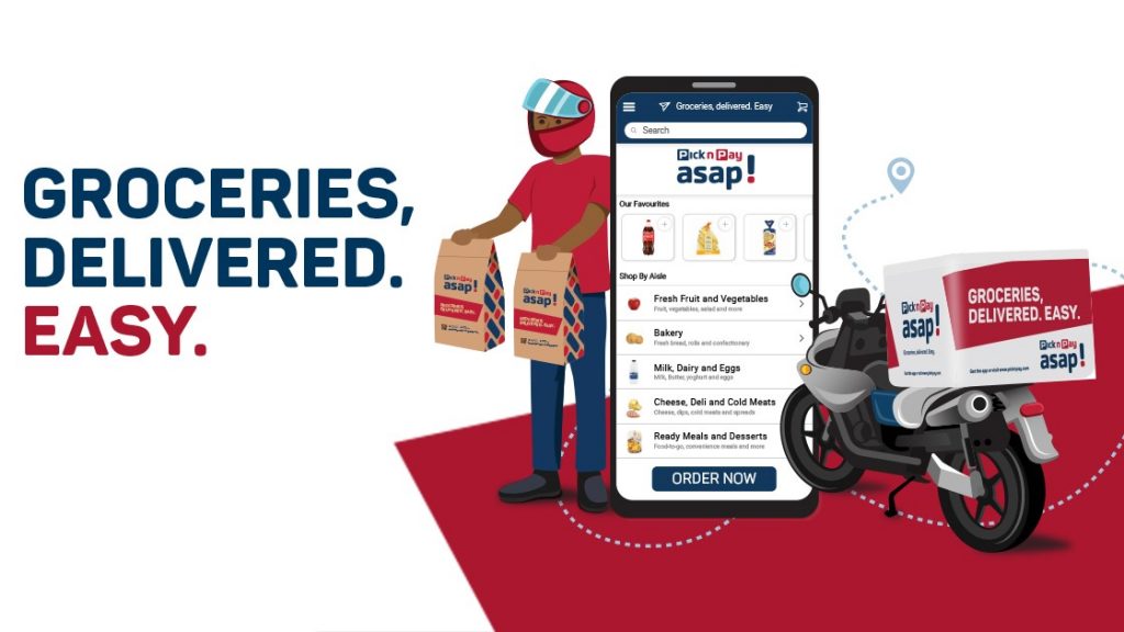 pick n pay asap grocery delivery app