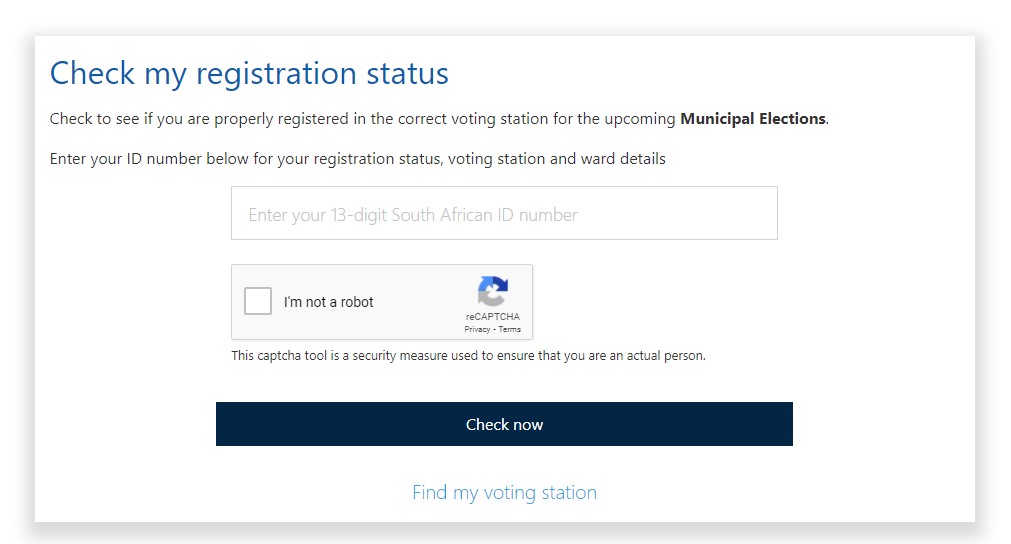 check registered to vote south africa
