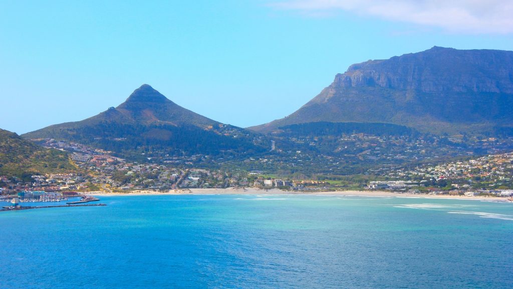 Hout Bay Beach Cape Town sand nets