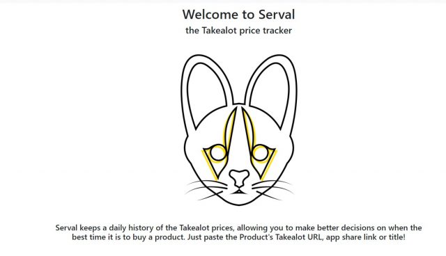 serval tracker takealot price history