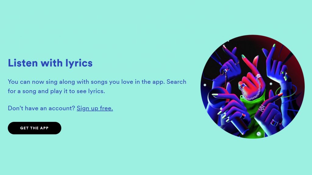spotify lyrics how to see