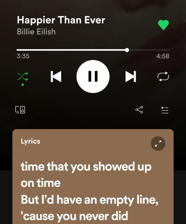 spotify lyrics mobile app