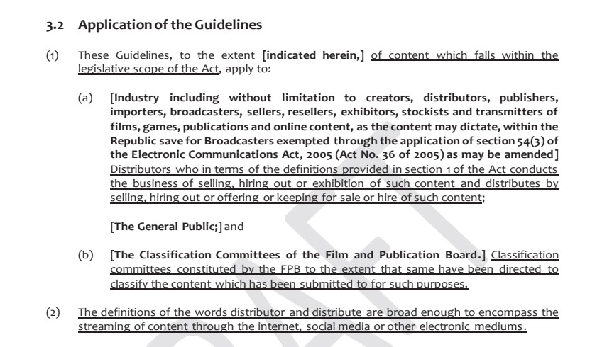 draft guidelines films and publications classification
